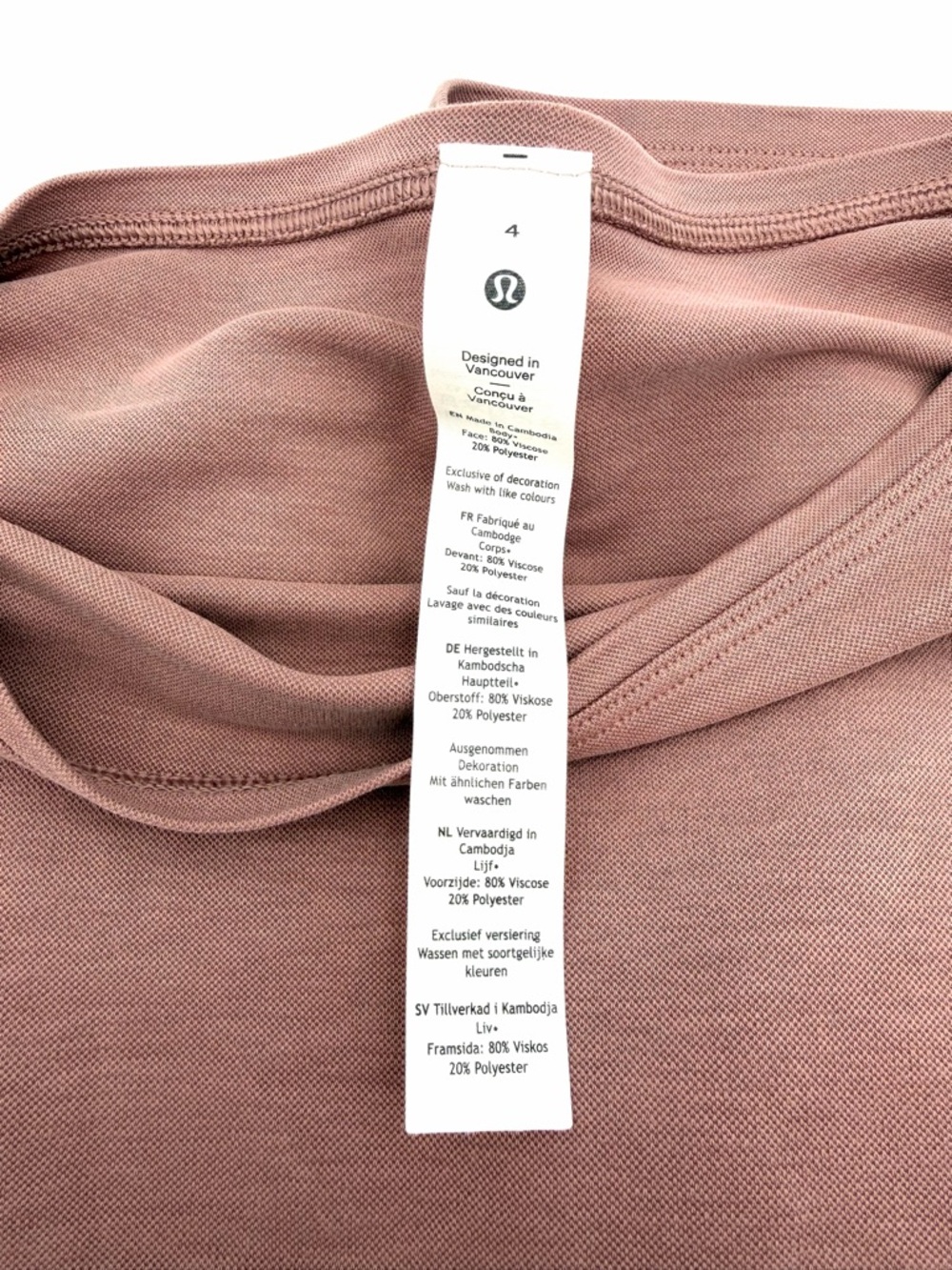 Lululemon Women's Exercise Casual Shirt Top Long Sleeves Loose Fit Soft Size 4 - Picture 4 of 5